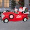 Airblown® 7.5ft. Christmas Animated Inflatable Santa & Mrs. Claus in Red Car